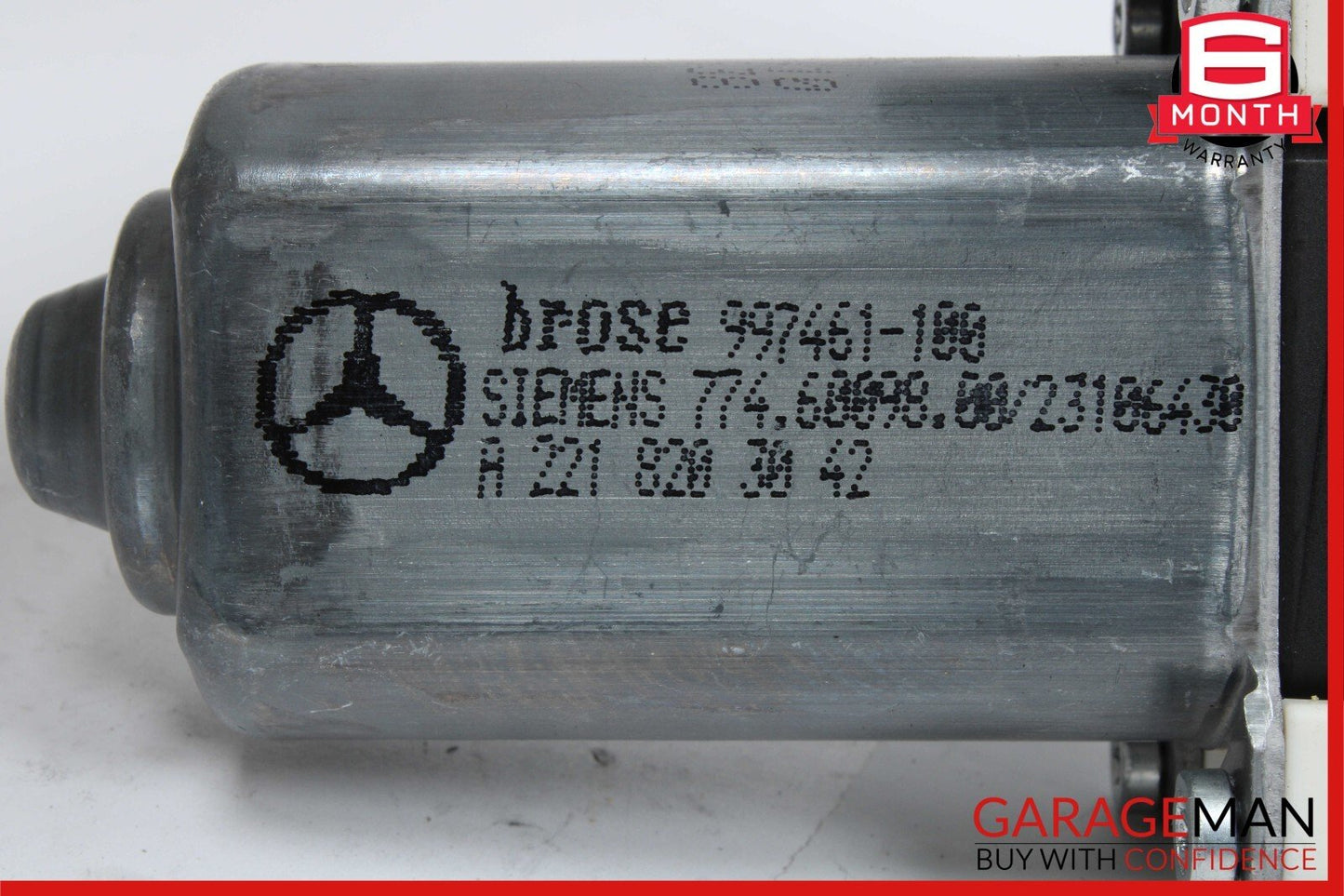 07-13 Mercedes S400 S600 S63 AMG Rear Right Door Window Regulator Motor Unit