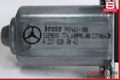 07-13 Mercedes S400 S600 S63 AMG Rear Right Door Window Regulator Motor Unit