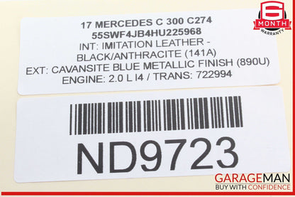15-20 Mercedes W205 C300 GLC43 AMG Center Dash Dashboard Air A/C Vent OEM