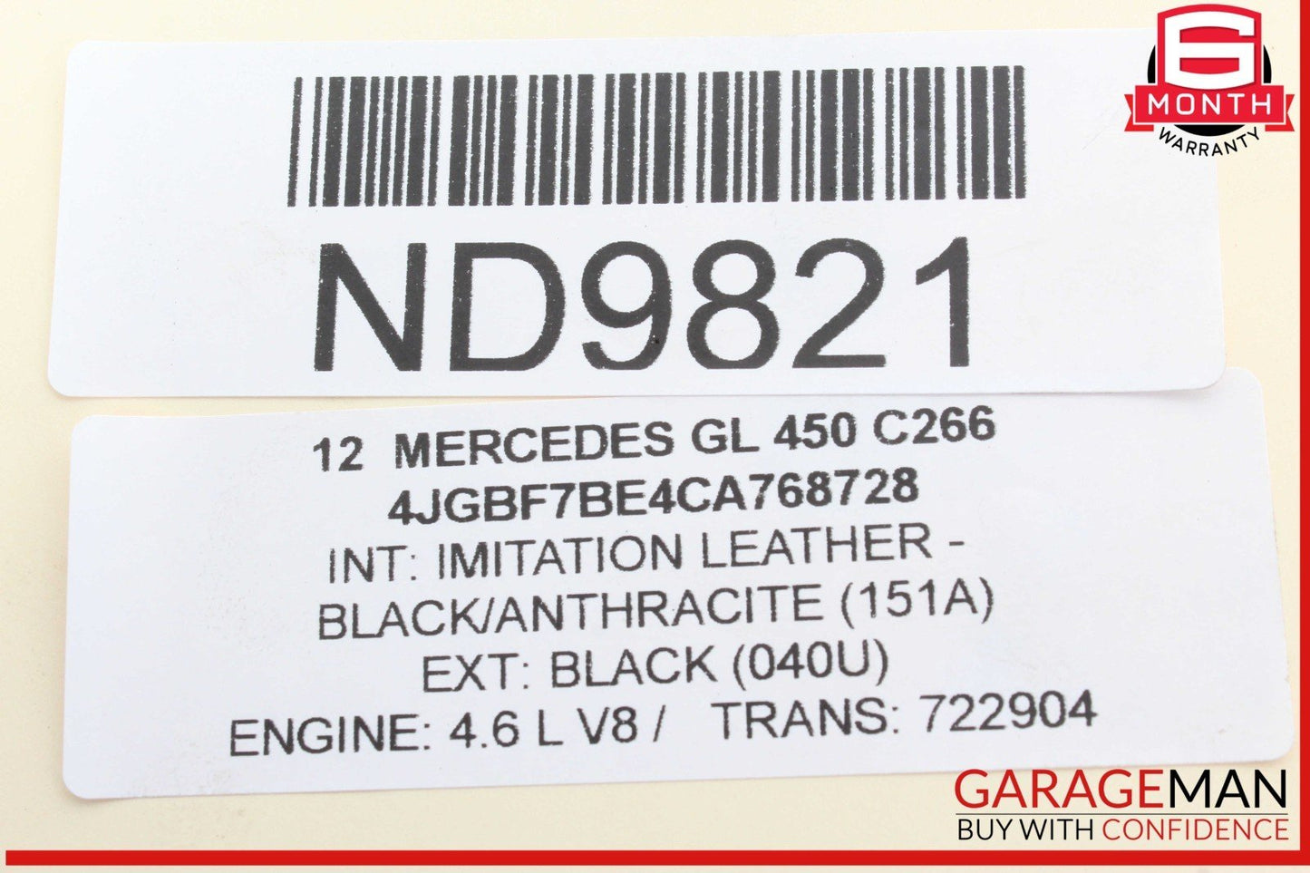 06-12 Mercedes X164 GL450 Front Drive Axle Shaft Driveshaft 1644100701