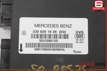 03-08 Mercedes R230 SL500 SL55 AMG SL550 Convertible Top Roof Control Module OEM