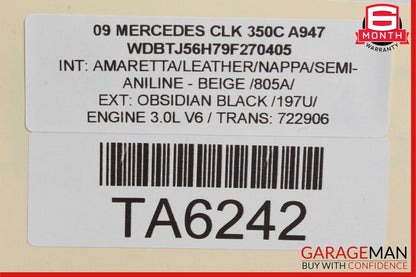 06-09 Mercedes W209 CLK350 CLS550  Fog Light Lamp Right Passenger 1305230181 OEM