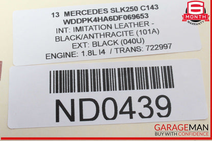 12-20 Mercedes R172 SLK250 SLK350 Rear Left / Right Side Lower Control Arm OEM