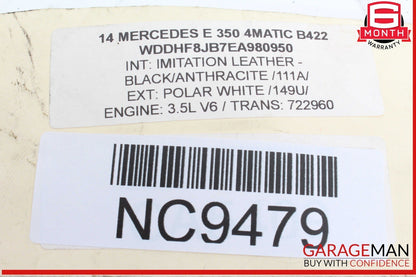 14-17 Mercedes W212 E350 4MATIC Ignition Switch Control Module OEM