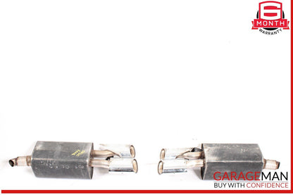 03-06 Mercedes W220 S430 S65 AMG Exhaust Muffler Quad Tips Left & Right OEM