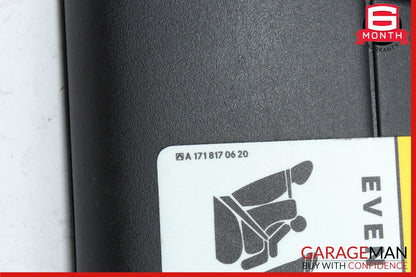 05-11 Mercedes R171 SLK350 Front Right Side Sun Visor Sunvisor Shade Cover Black
