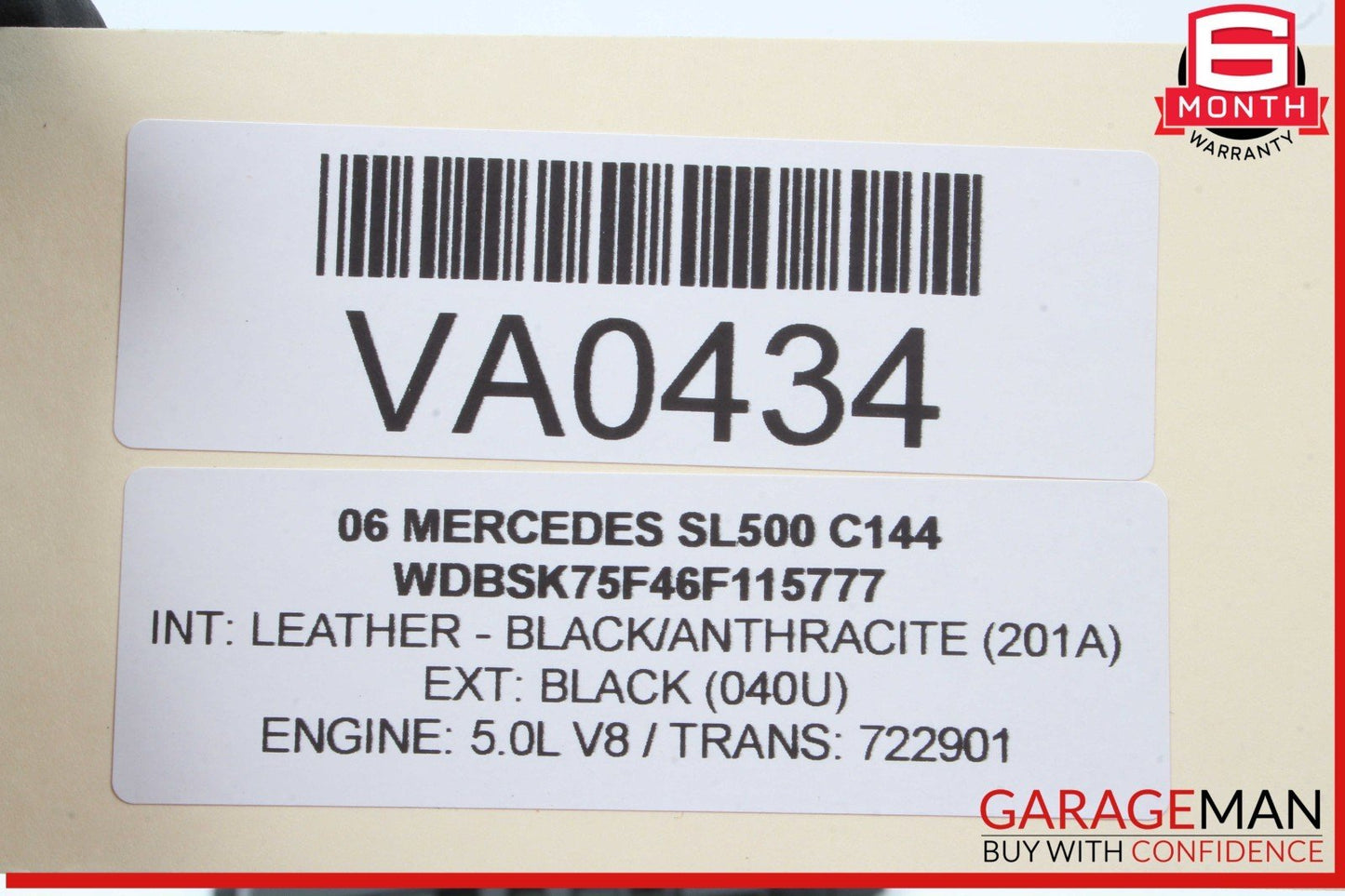 03-06 Mercedes R230 SL500 SL55 SL65 AMG Park Parking Assist Control Module Unit