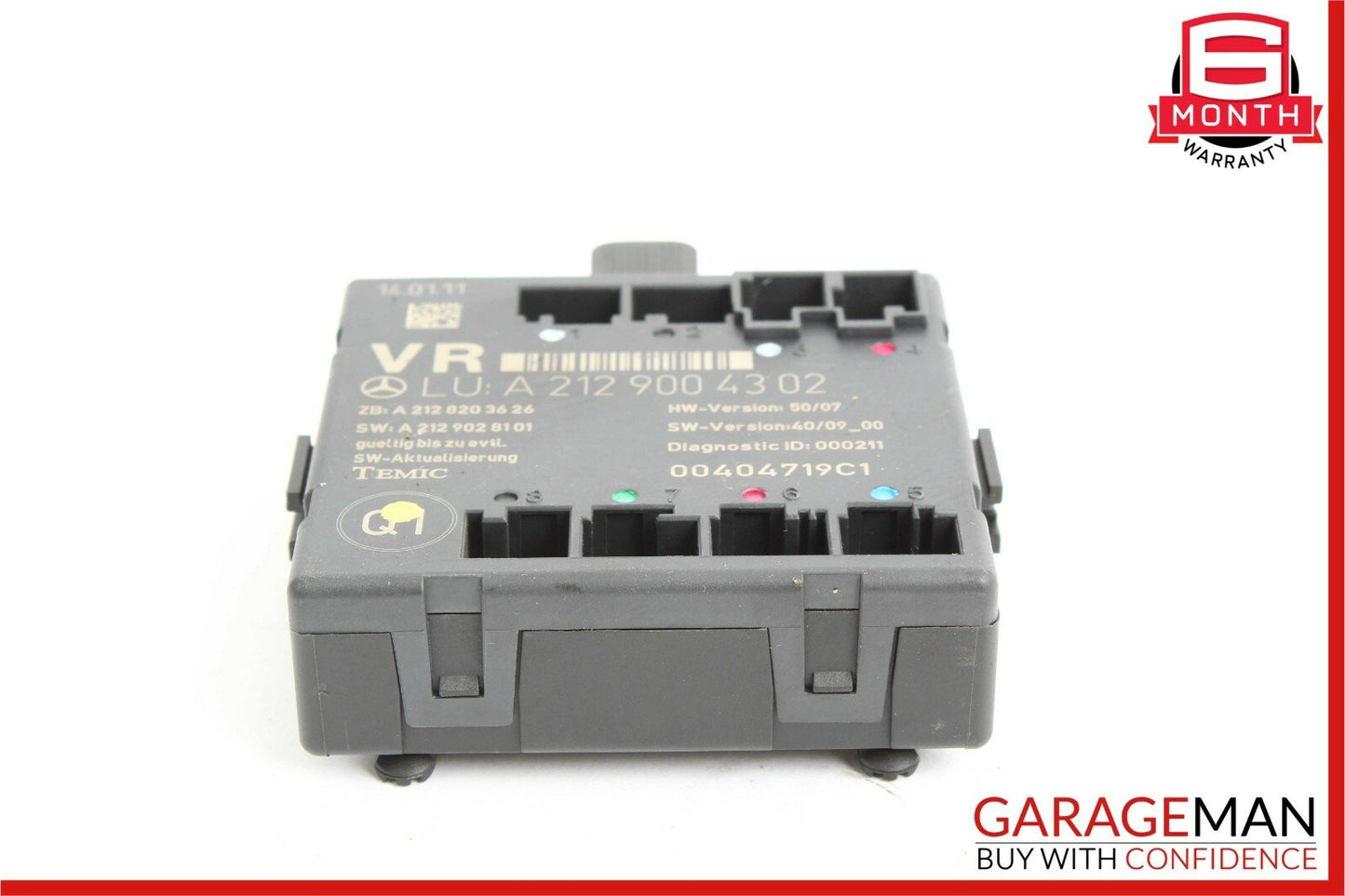 08-14 Mercedes W204 C300 C250 Front Right Passenger Side Door Controller Module