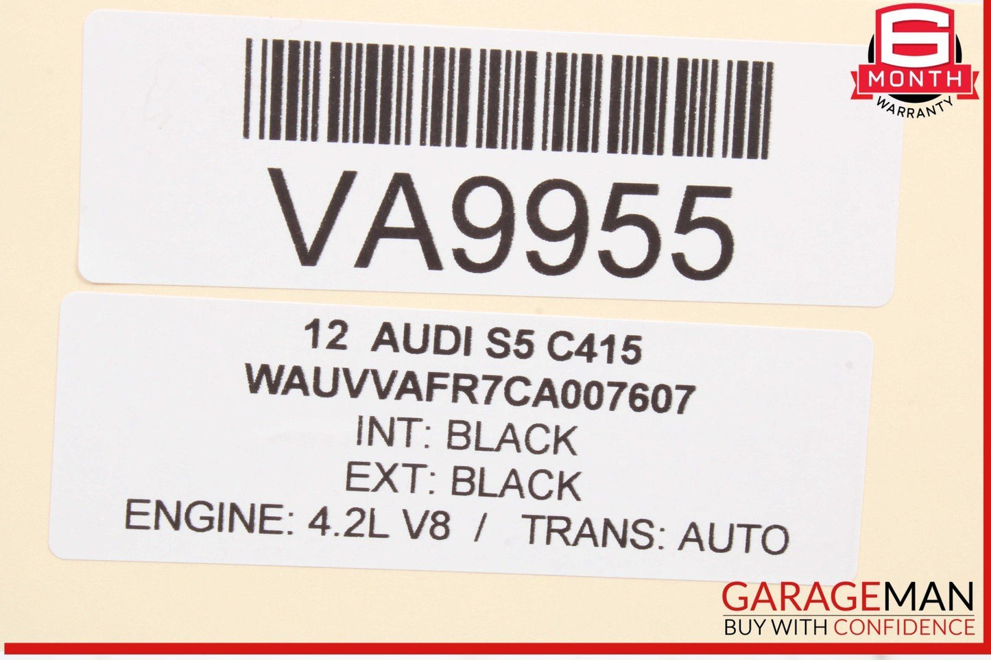 08-12 Audi S5 4.2L Engine Left Driver Side Exhaust Manifold 079253033AK OEM