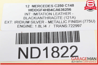 08-18 Mercedes W204 C250 E350 E400 Front Left Side Door Control Module Unit OEM
