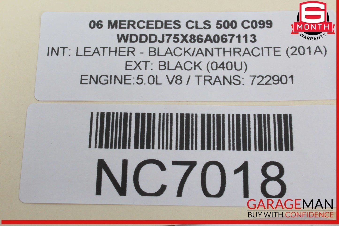 06-11 Mercedes W219 CLS500 CLS550 Front Right Side Dashboard Dash Airbag Air Bag