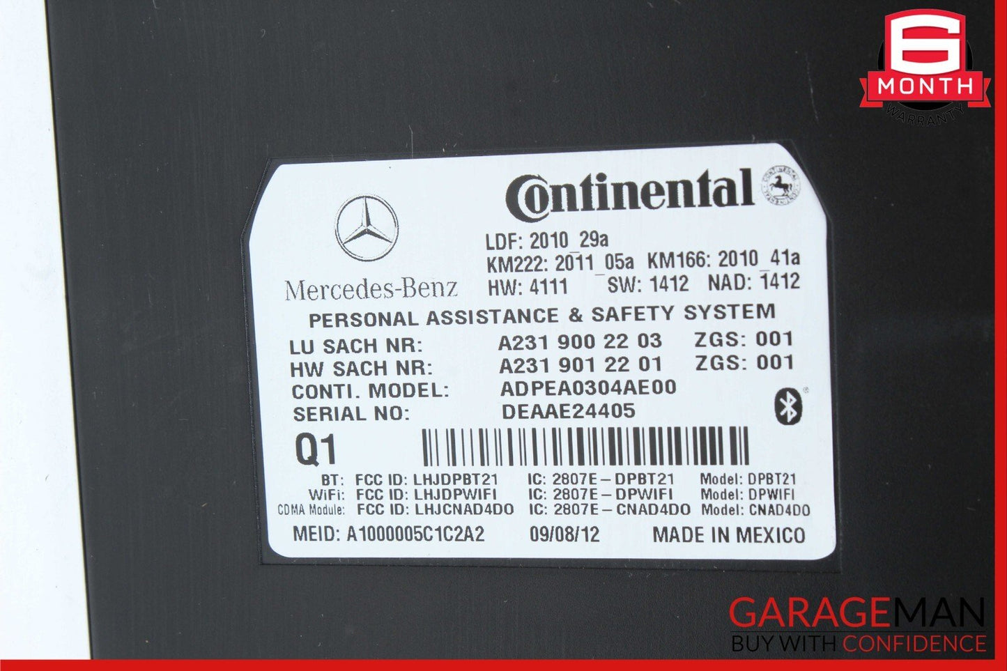 10-16 Mercedes E350 SLK250 ML550 C250 Tele Aid Communication Control Module