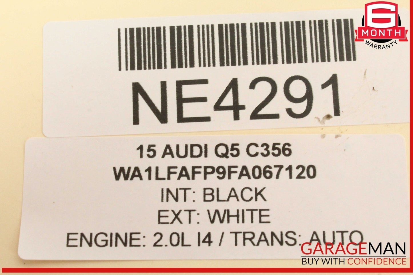 09-18 Audi Q5 A6 A7 Rear Left Driver Side Lower Forward Control Arm 8K0501529L