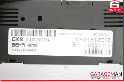 00-06 Mercedes W215 CL500 CL600 S500 S55 AMG A/C Climate Control Module Unit OEM