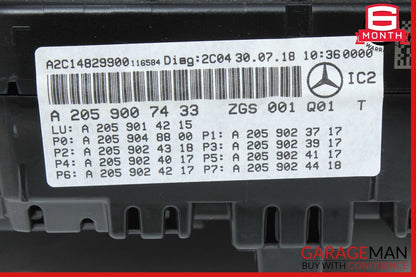 15-18 Mercedes W205 C300 Speedometer Odometer Instrument Cluster Gauge OEM