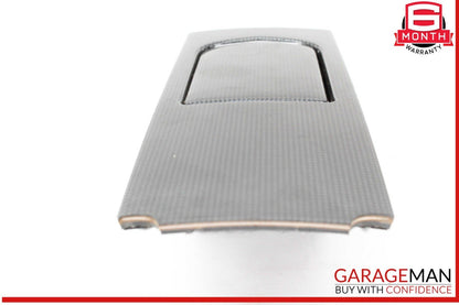 10-16 Porsche Panamera 970 E-Hybrid Rear Console Cupholder Trim Carbon Fiber OEM