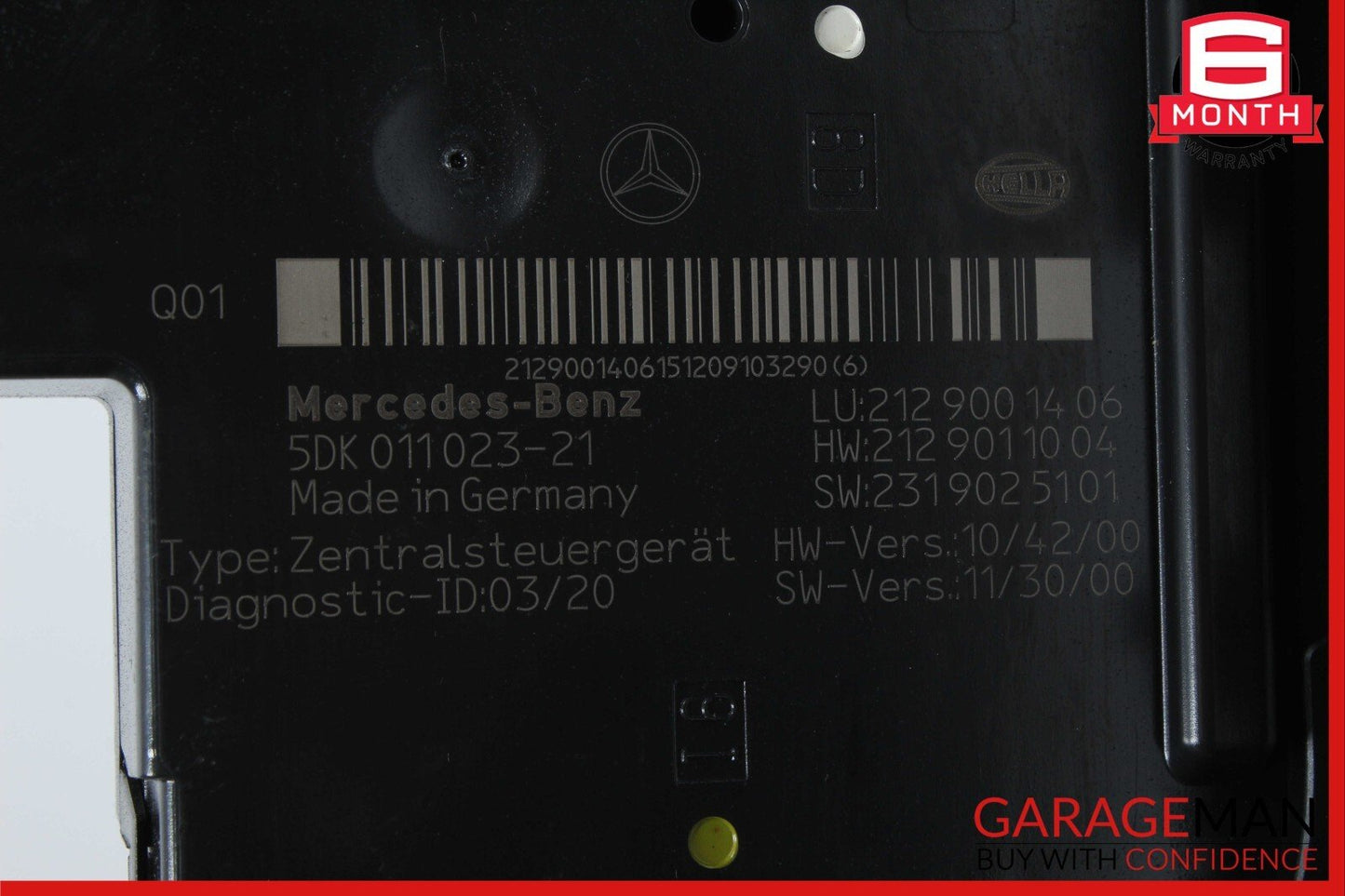 10-18 Mercedes E400 CLS350 Rear Fuse Relay Box SAM Signal Acquisition Assembly