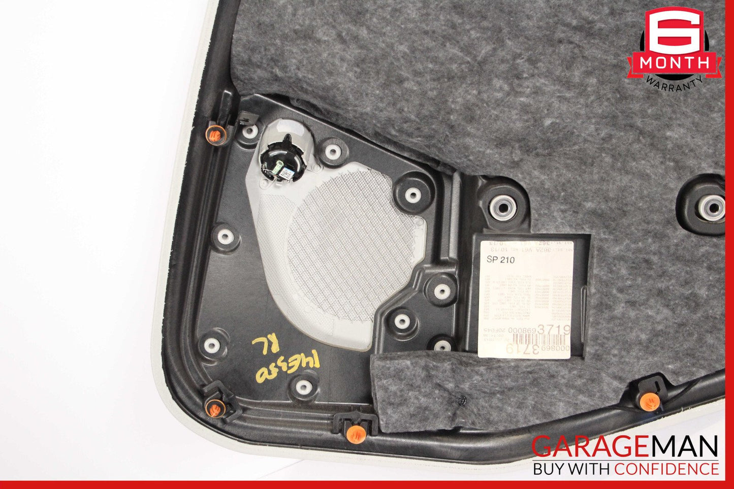 14-16 Mercedes W212 E350 E550 Rear Left Side Interior Door Panel Black OEM