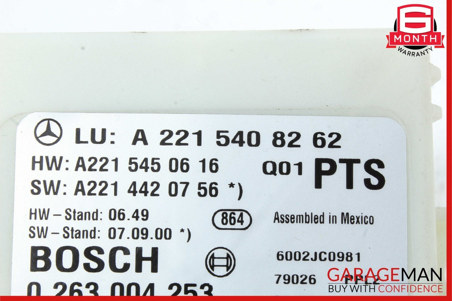 07-13 Mercedes W221 S550 4MATIC Park Assist Parktronic Control Module Unit OEM
