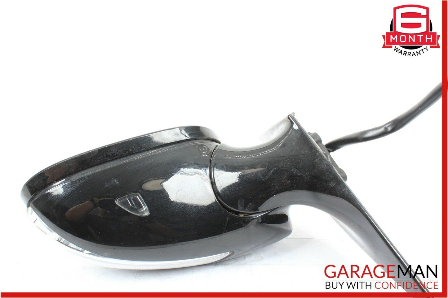07-09 Mercedes W216 CL550 Front Left Driver Side Mirror Door Rear View Black