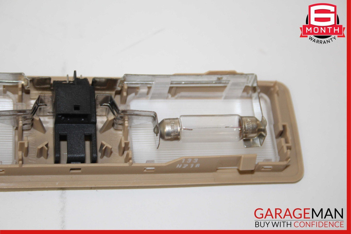 97-03 BMW E39 530i 525i 528i Sun Visor Make Up Dome Light Set of 2 Pc Beige OEM