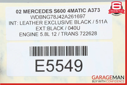 01-02 Mercedes W220 S600 CL600 Auto Trans Automatic Transmission Assembly 722628