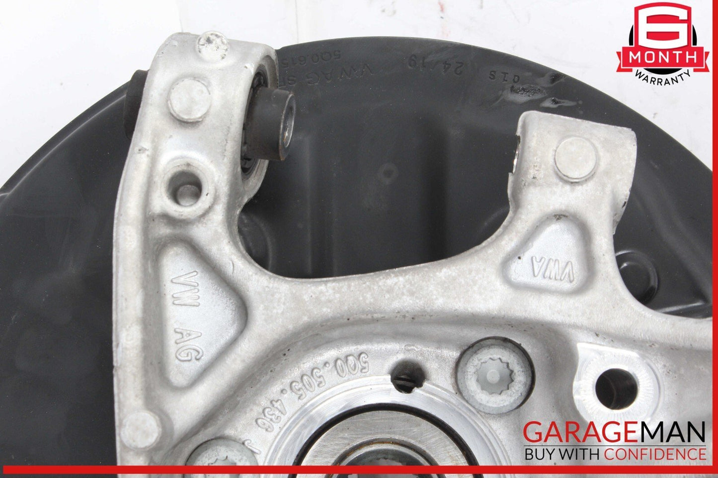 17-20 Audi S3 A3 Rear Right Passenger Side Spindle Knuckle Hub w/ Rotor OEM