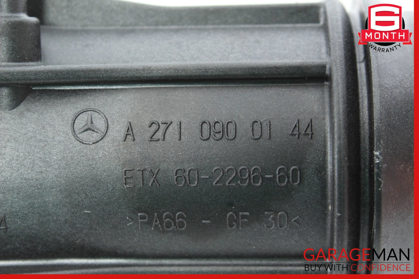12-14 Mercedes W204 C250 Air Intake Pipe Hose w/ Pressure Sensor Assembly