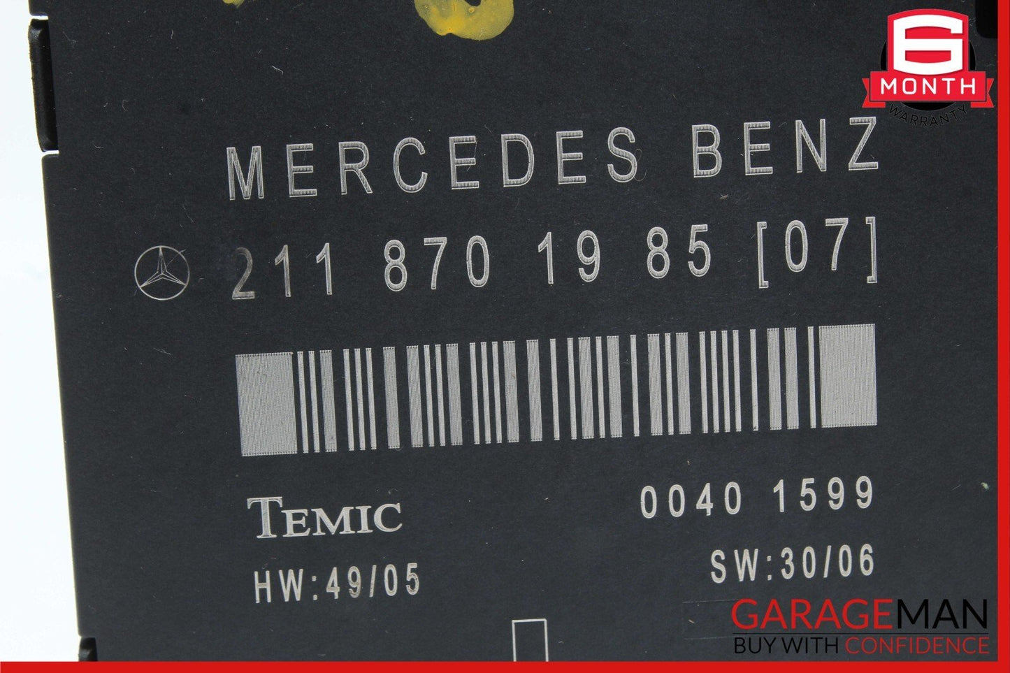 03-09 Mercedes W211 E350 E500 Front Left Side Door Control Module 2118701985 OEM