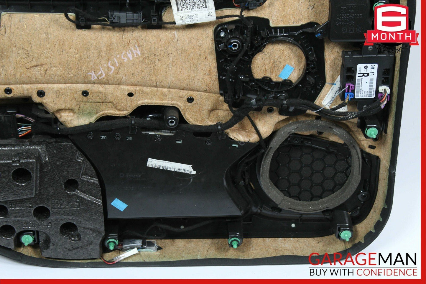 14-17 Maserati Ghibli Front Right Side Complete Interior Door Panel Black
