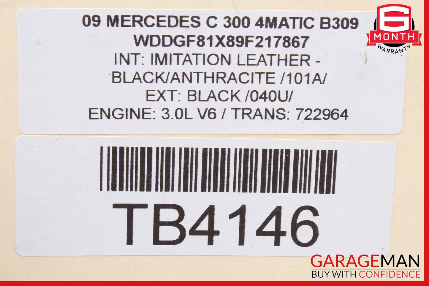 Mercedes W204 C300 CLK350 ML450 Engine Cylinder Head Cover Left Side OEM
