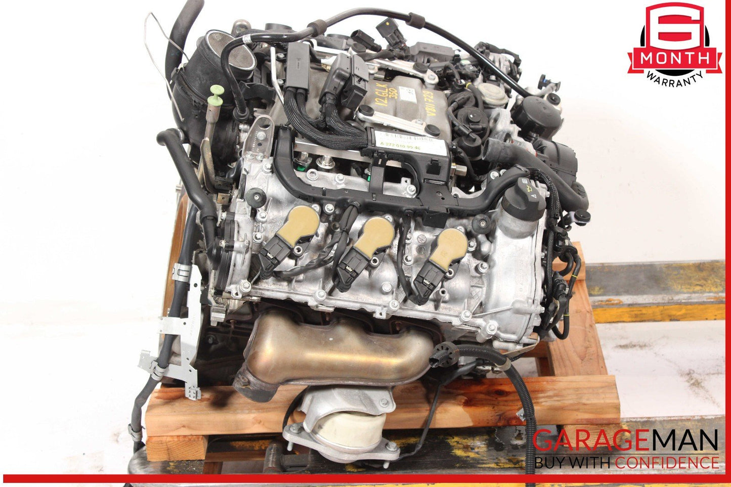 10-12 Mercedes X204 GLK350 3.5L M272 Engine Motor Block Assembly OEM