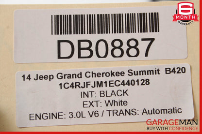 14-17 Jeep Grand Cherokee 3.0 Diesel Automatic 4X4 Transmission Auto Tranny OEM