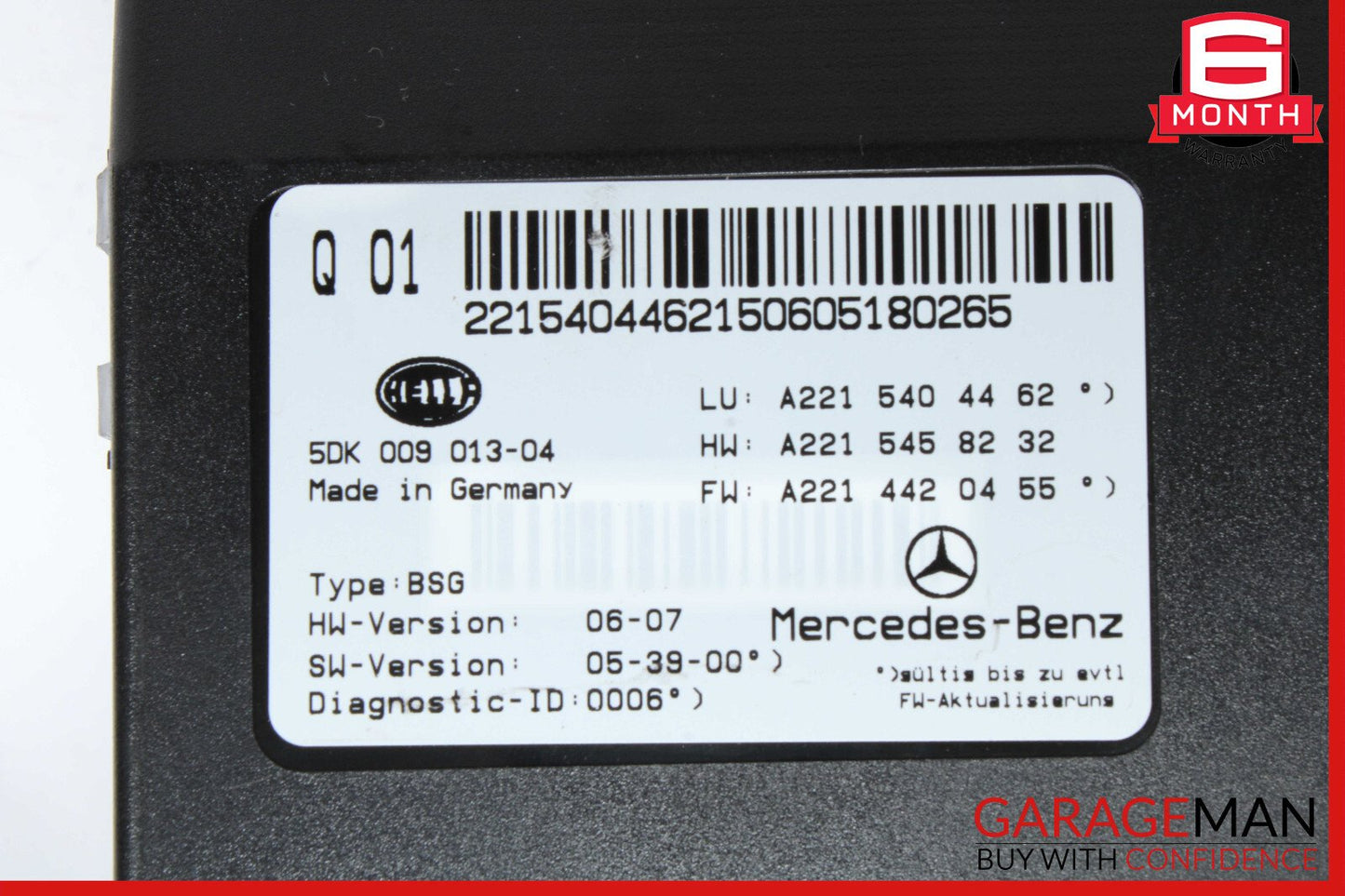 07-14 Mercedes W221 S550 CL550 Electric Power Supply Control Fuse Box Module OEM