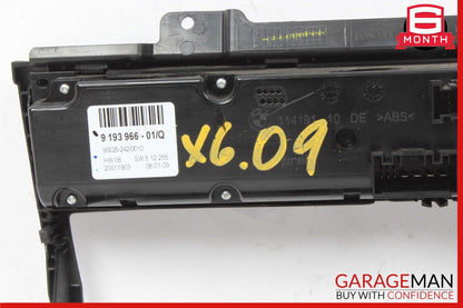 07-13 BMW X5 X6 HVAC HEATER AC CLIMATE CONTROL SWITCH PANEL W/ TRIM OEM