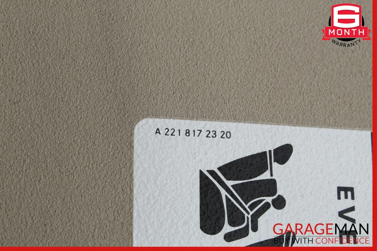 08-14 Mercedes W204 C250 C350 Front Right Side Sunvisor Sun Visor Beige