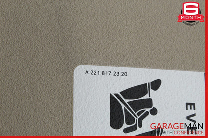 08-14 Mercedes W204 C250 C350 Front Right Side Sunvisor Sun Visor Beige