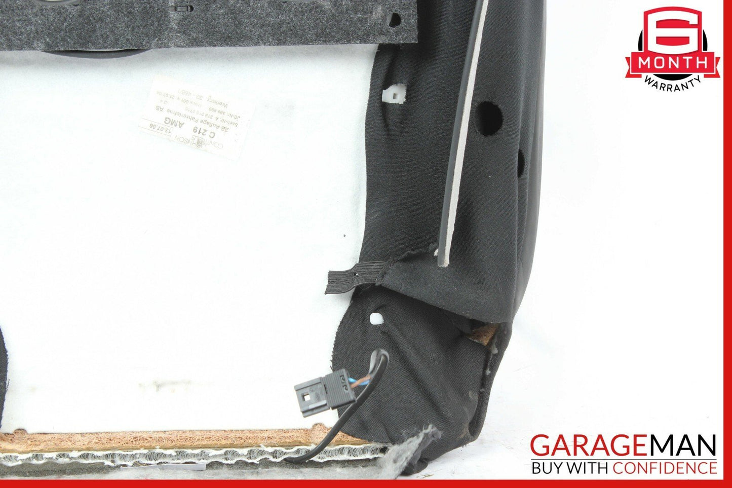 06-11 Mercedes W219 CLS63 AMG Front  Left Top Upper Seat Cushion Black OEM