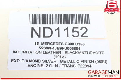 15-20 Mercedes W205 C300 GLC350e Front Right Side Door Lock Latch Actuator OEM