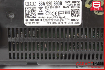19-24 AUDI Q3 DIGITAL INSTRUMENT CLUSTER SPEEDOMETER ODOMETER 83A920890