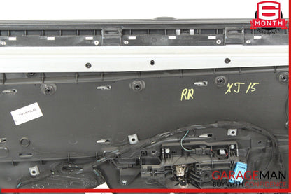 10-19 Jaguar XJ Rear Right Passenger Side Door Panel Cover Black OEM