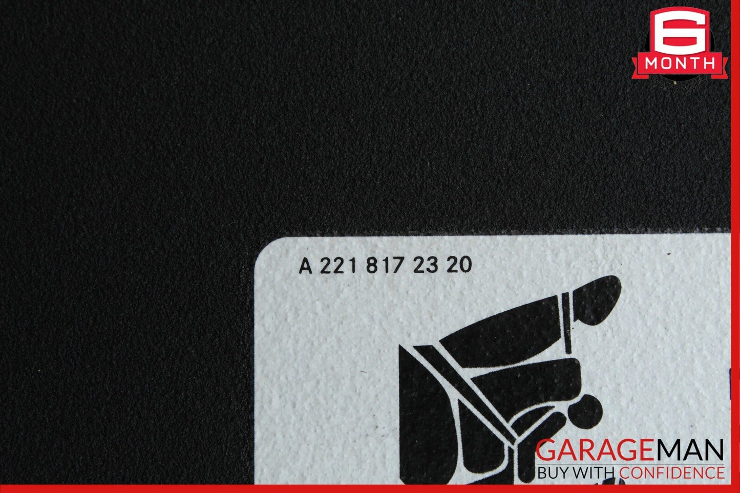 08-14 Mercedes W204 C250 Front Left Side Sun Visor Sunvisor Shade Black OEM