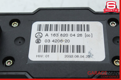 02-05 Mercedes W163 ML350 ML500 Rear AC Heater Climate Control 1638200426 OEM