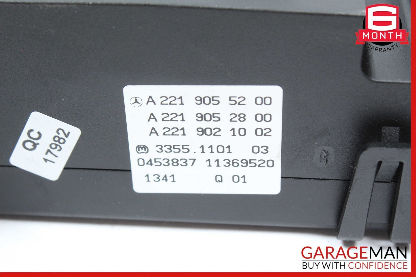 10-13 Mercedes W221 S550 S400 CL550 A/C AC Heater Climate Control Switch Module