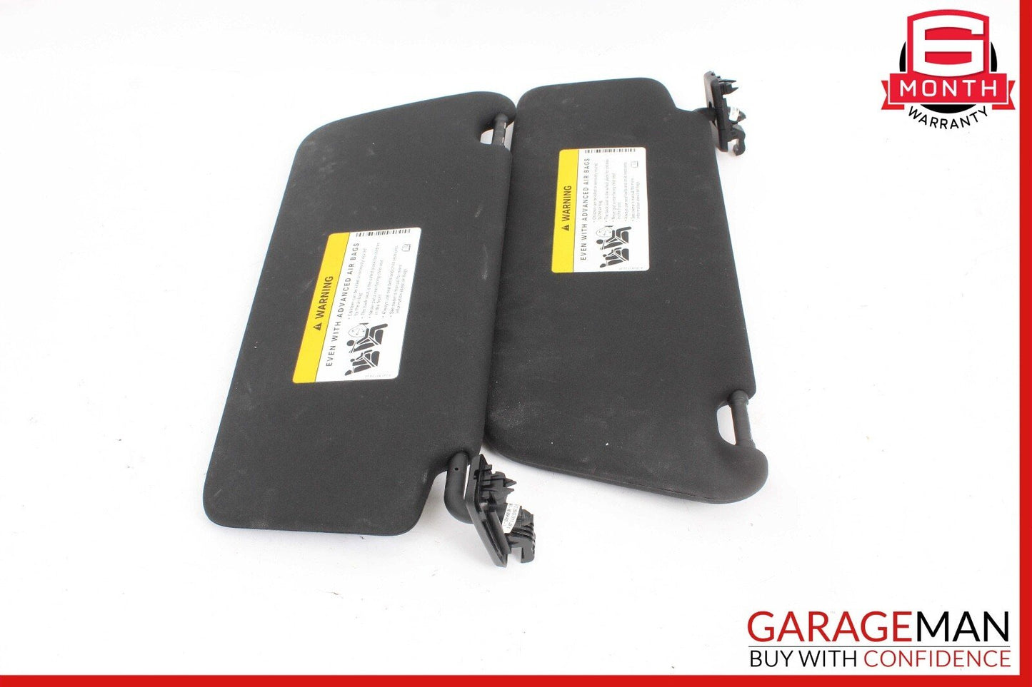 08-14 Mercedes W204 C250 Front Right and Left Sunvisor Sun Visor Set Black OEM