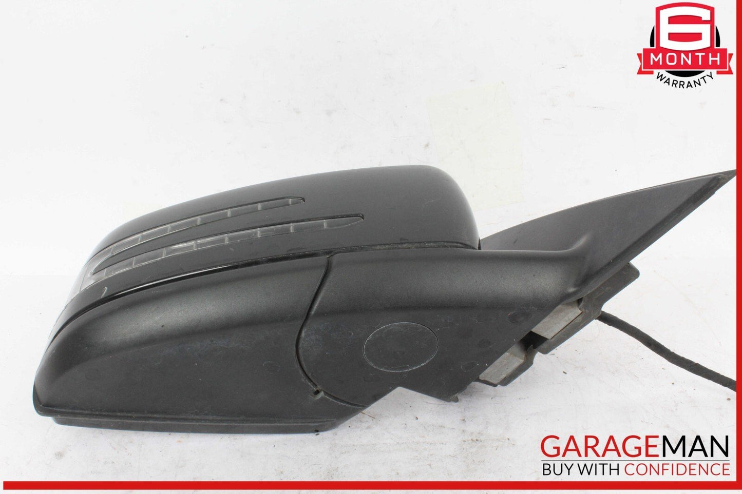 10-11 Mercedes W204 C300 C350 Front Right Side Rear View Door Mirror Black OEM