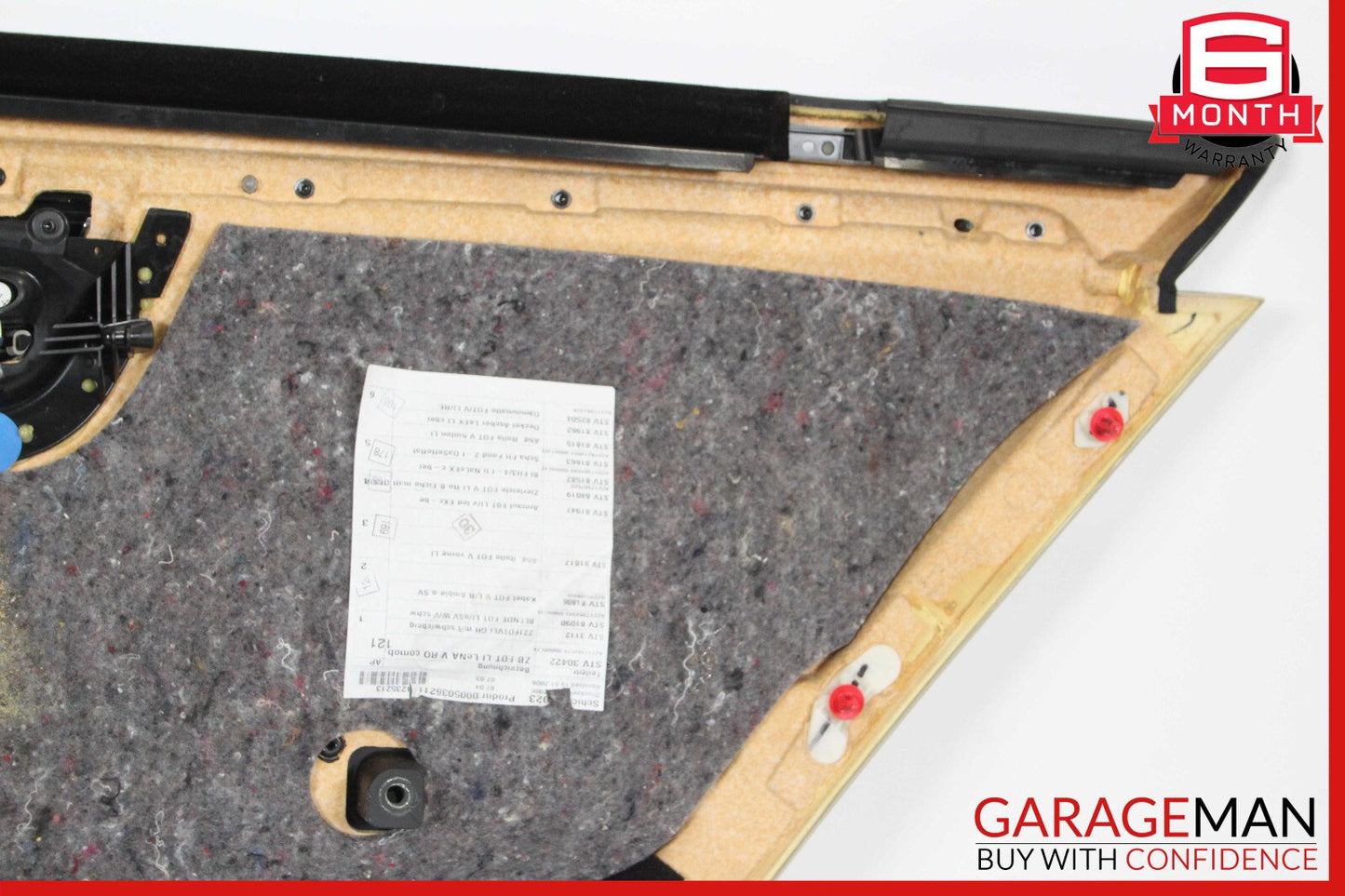 07-09 Mercedes W221 S450 S550 Rear Left Interior Door Panel Cover Brown