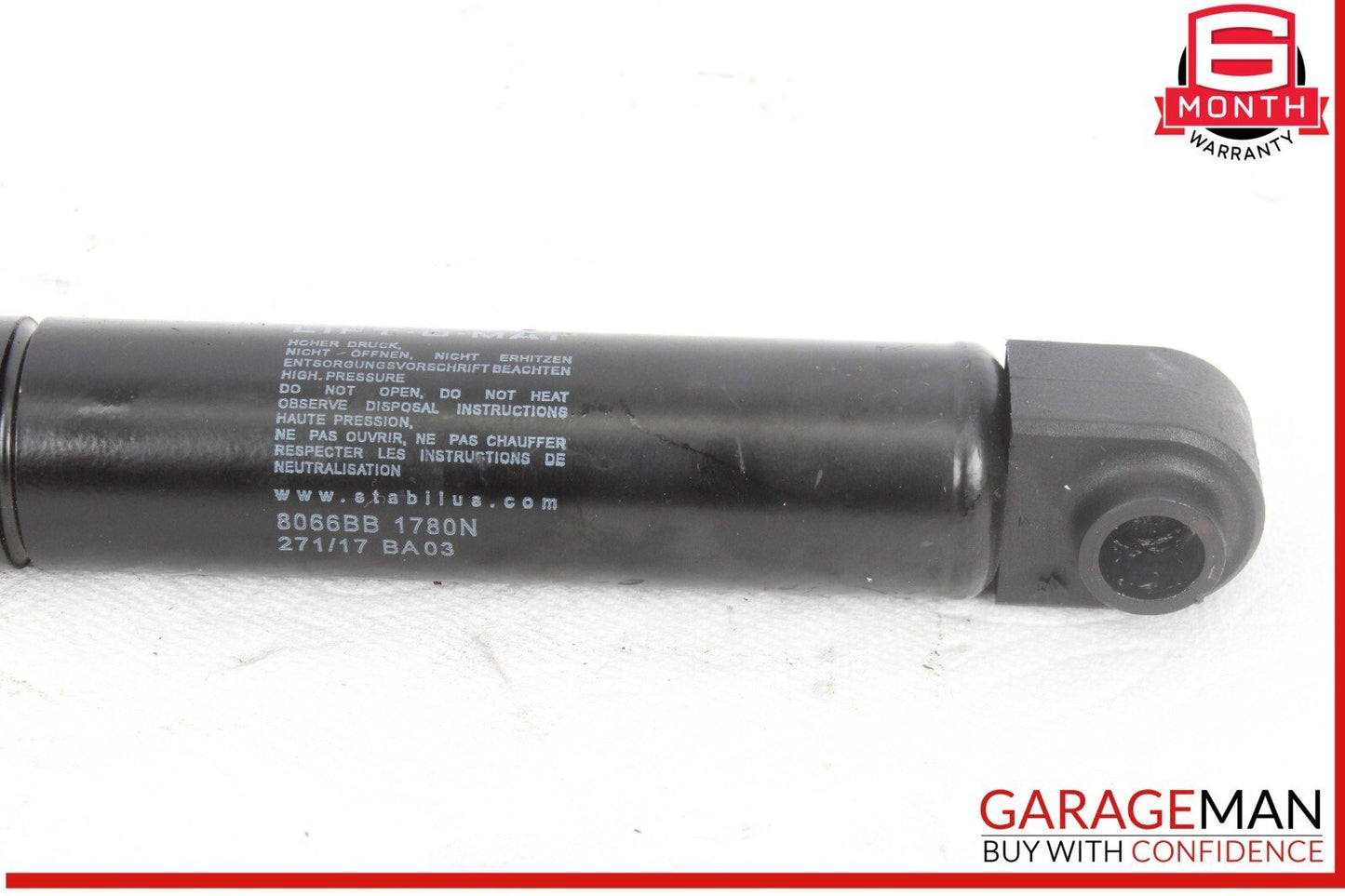 88-93 Mercedes W124 300TE Left & Right Trunk Luggage Shock Lift Cylinder Set OEM