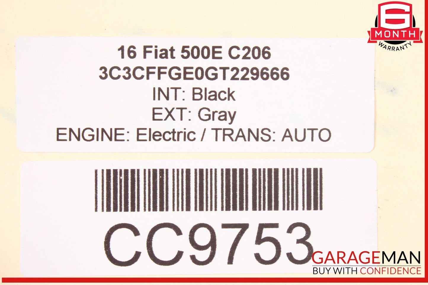 12-19 Fiat 500 Rear Sub Frame Crossmember Assembly OEM