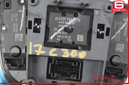 15-20 Mercedes W205 C300 Center Console Multi Function Switch Control OEM